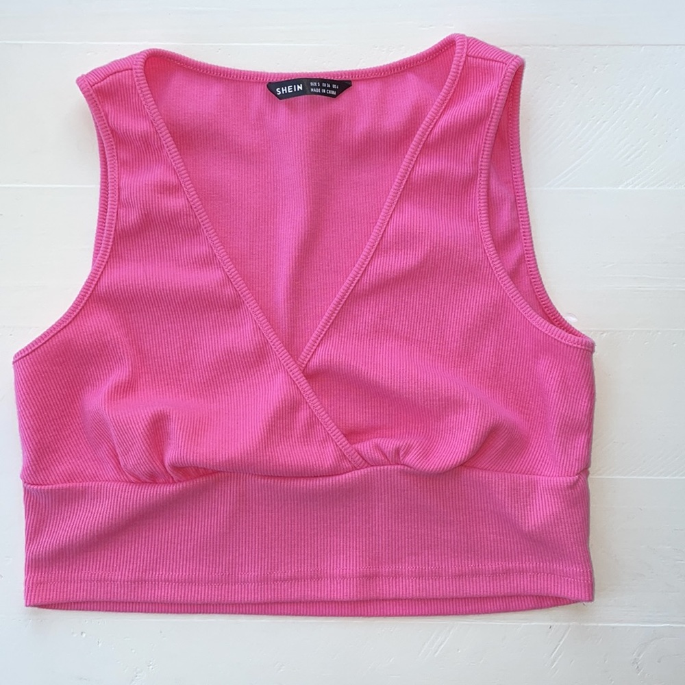 SHEIN Size Small Pink Crop Tank Top